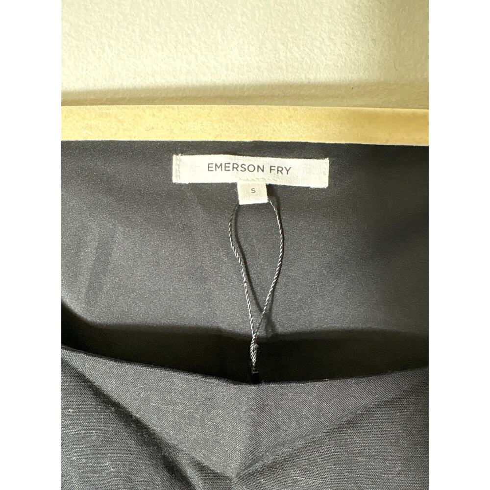 Emerson Fry Black Linen Boxy Tank Sz S - Picture 2 of 3